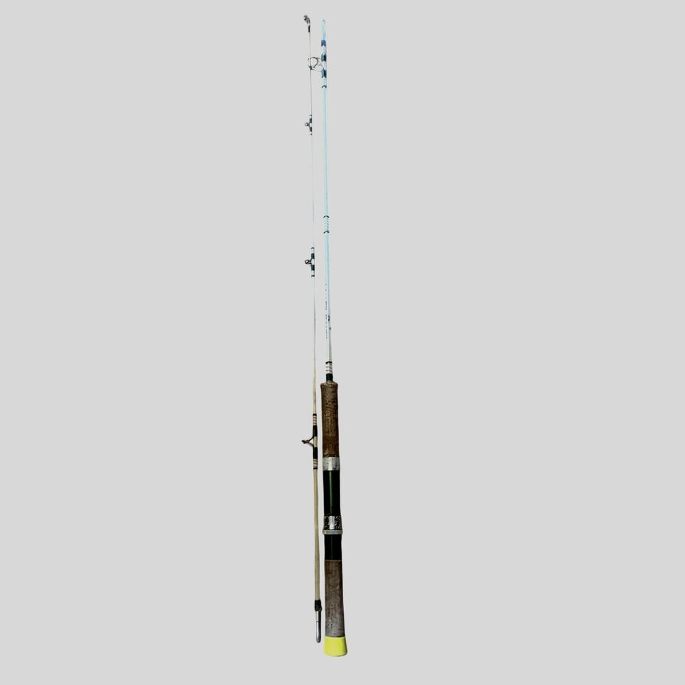 Rare Vtg. Wright & Mcgill Square NYLA Glass Favorite 4' 6" rod